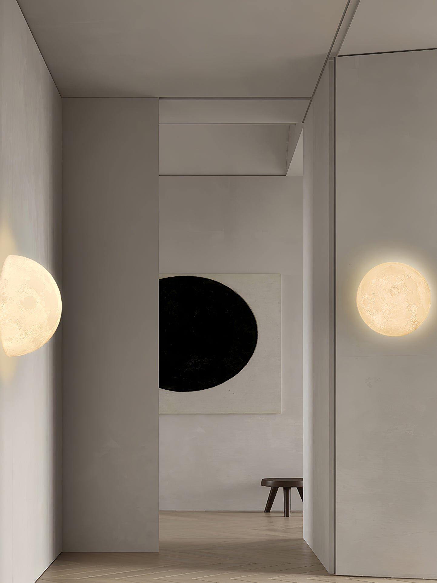 Hemisphere Moon Wall Lamp