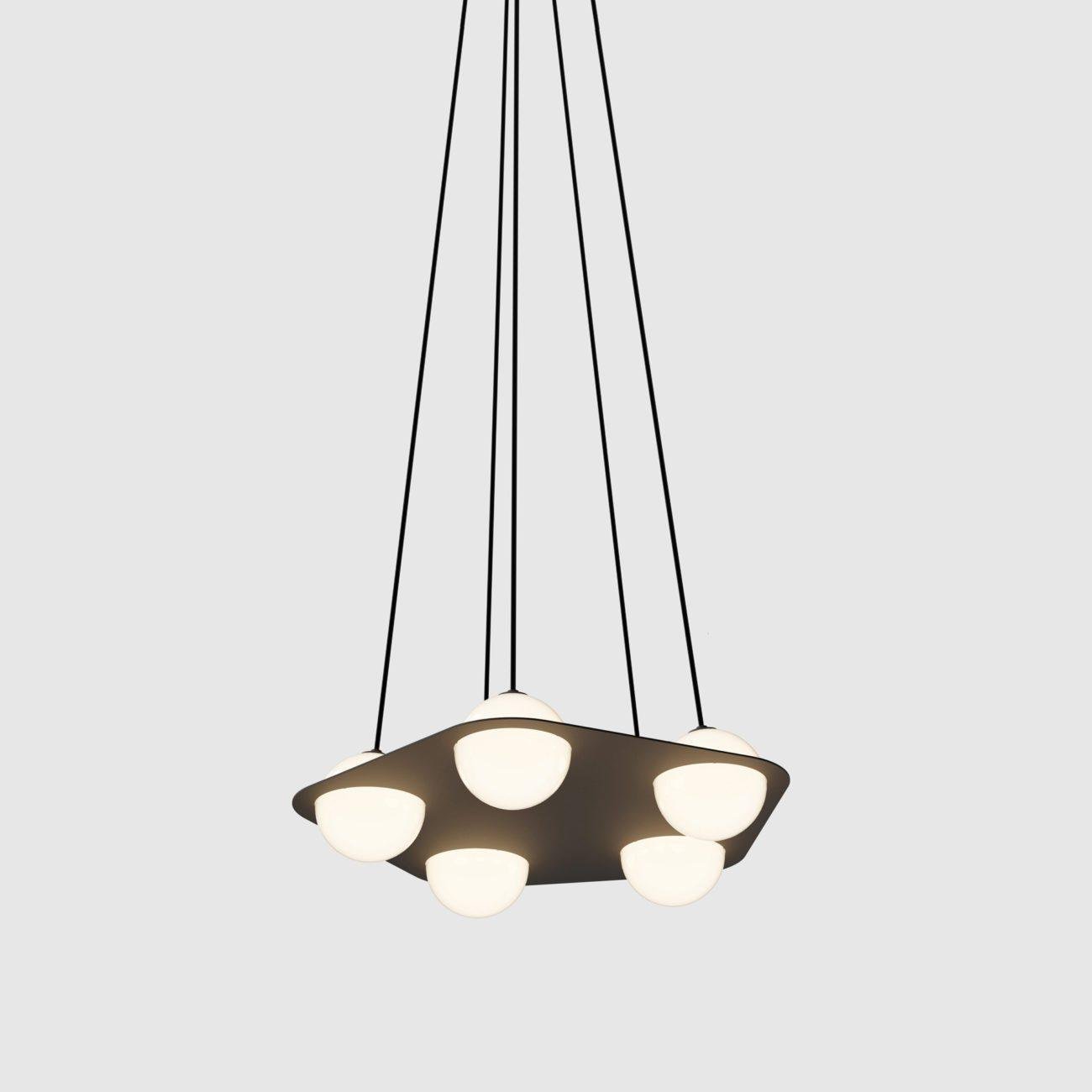 Black Glass Pendant Lamp