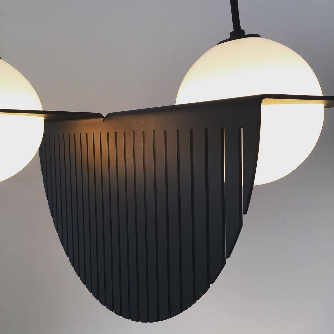 Black Glass Pendant Lamp