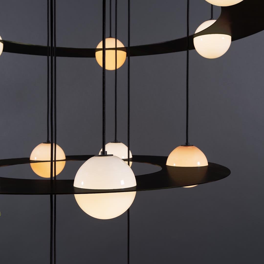Black Glass Pendant Lamp