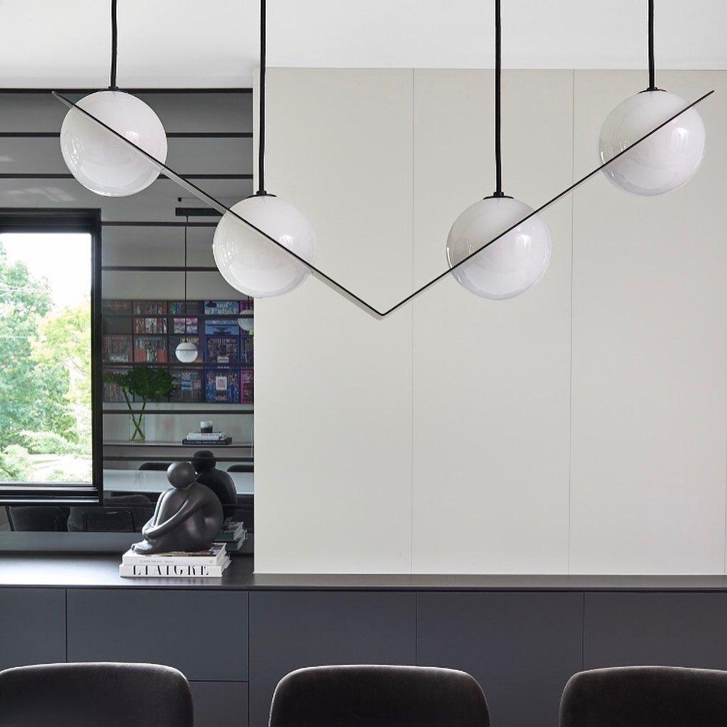 Black Glass Pendant Lamp