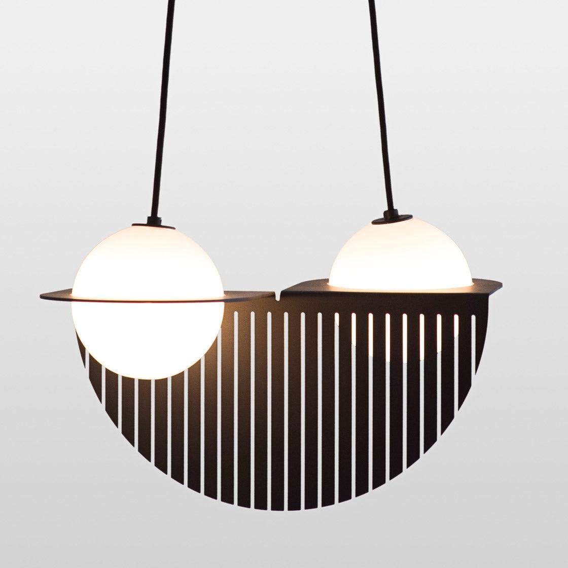 Black Glass Pendant Lamp