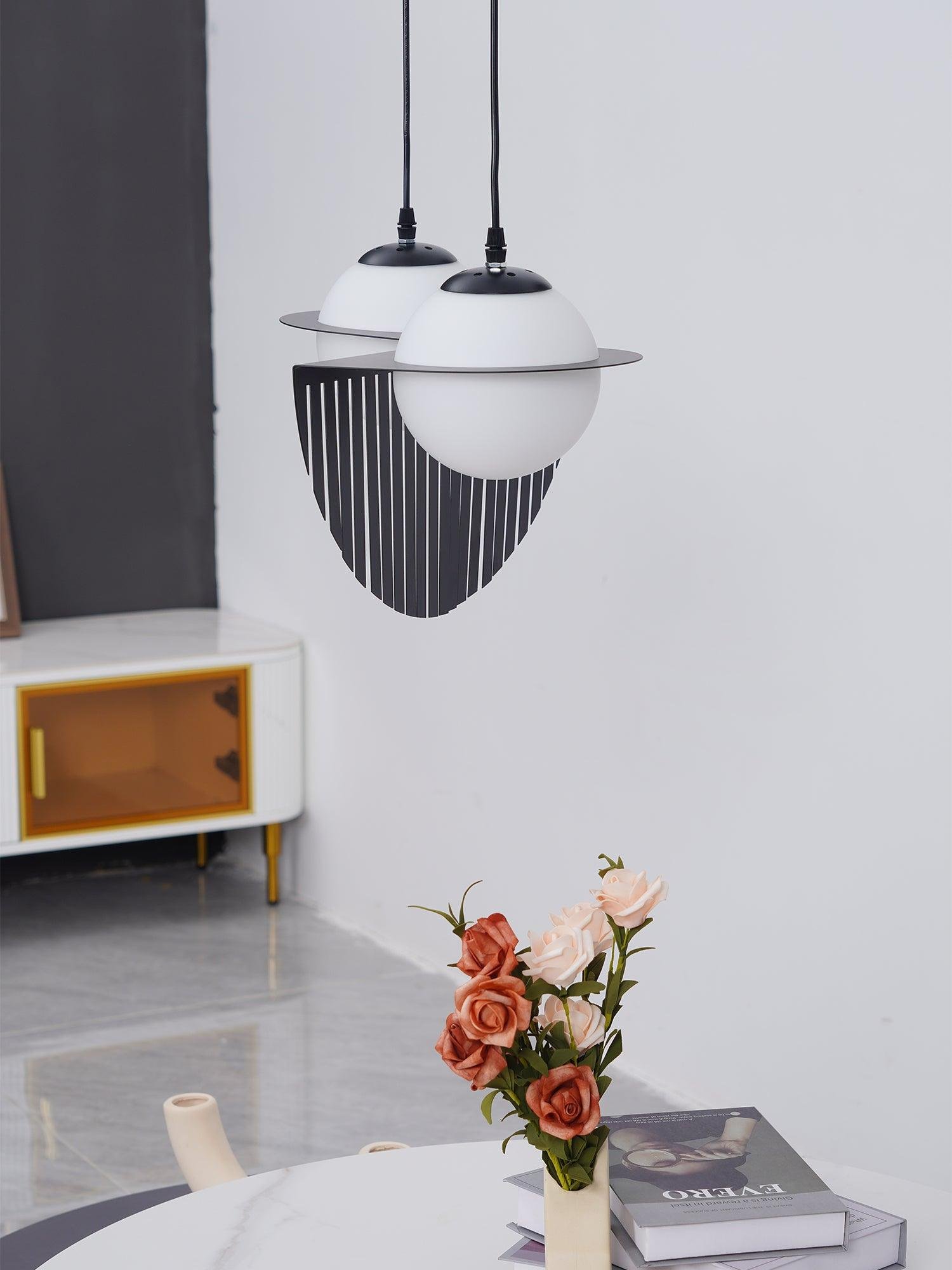 Black Glass Pendant Lamp