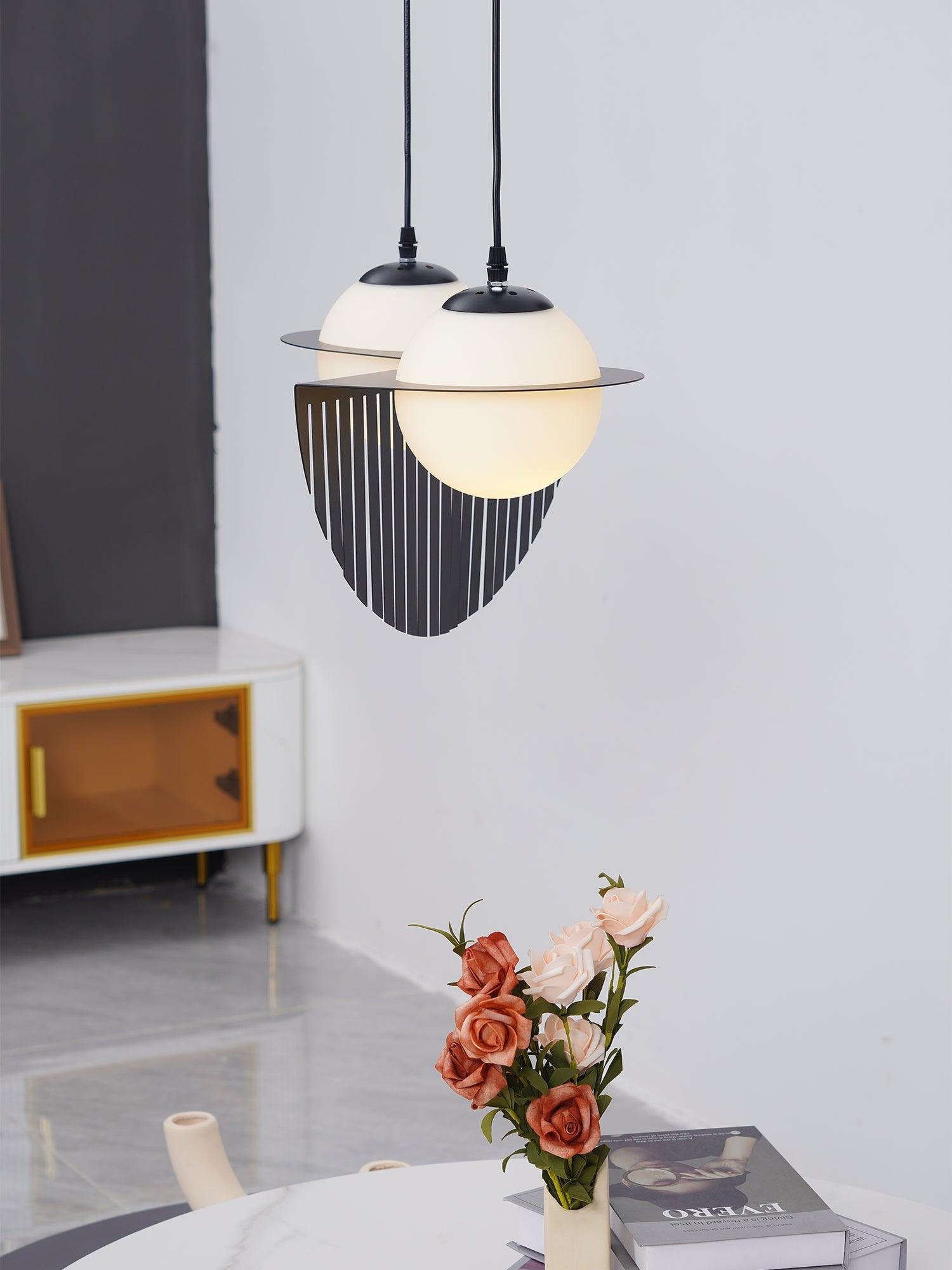 Black Glass Pendant Lamp