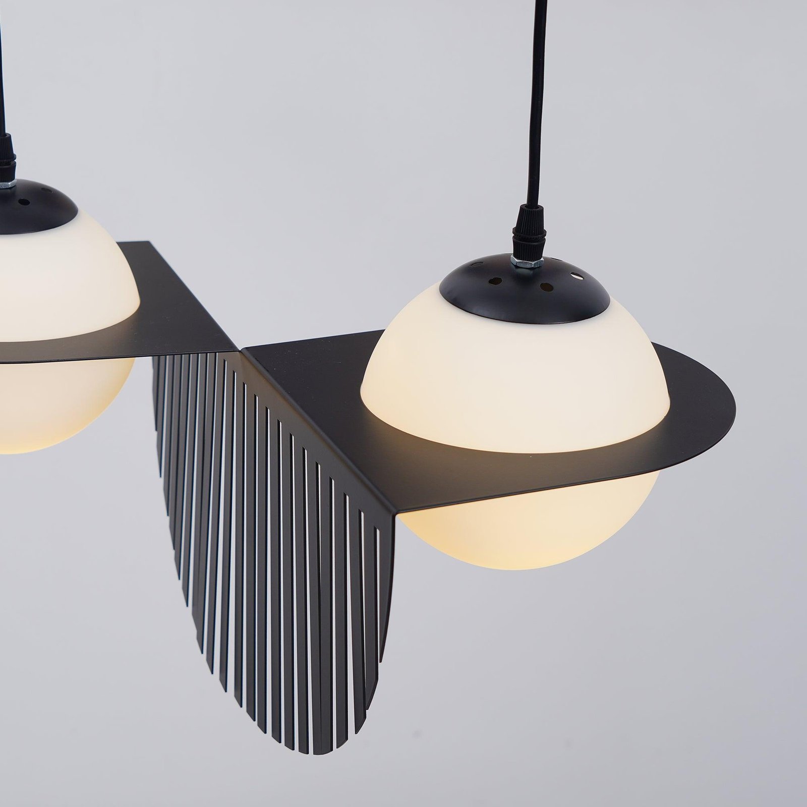 Black Glass Pendant Lamp