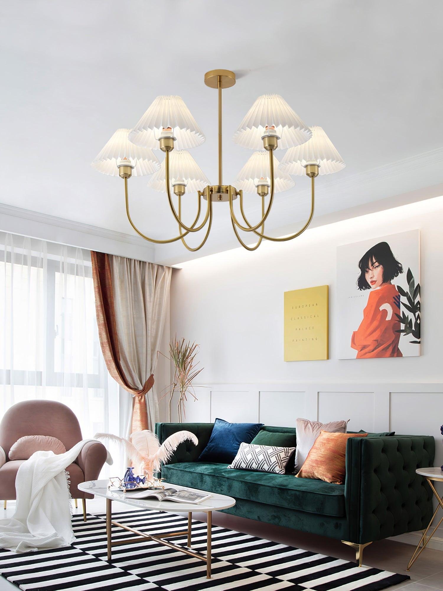 Lenore Pleated Chandelier
