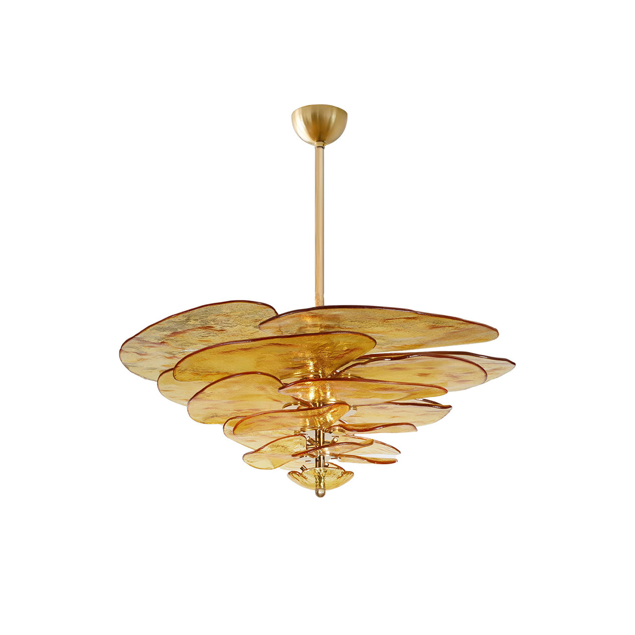 lotus-leaf-layered-glass-chandelier