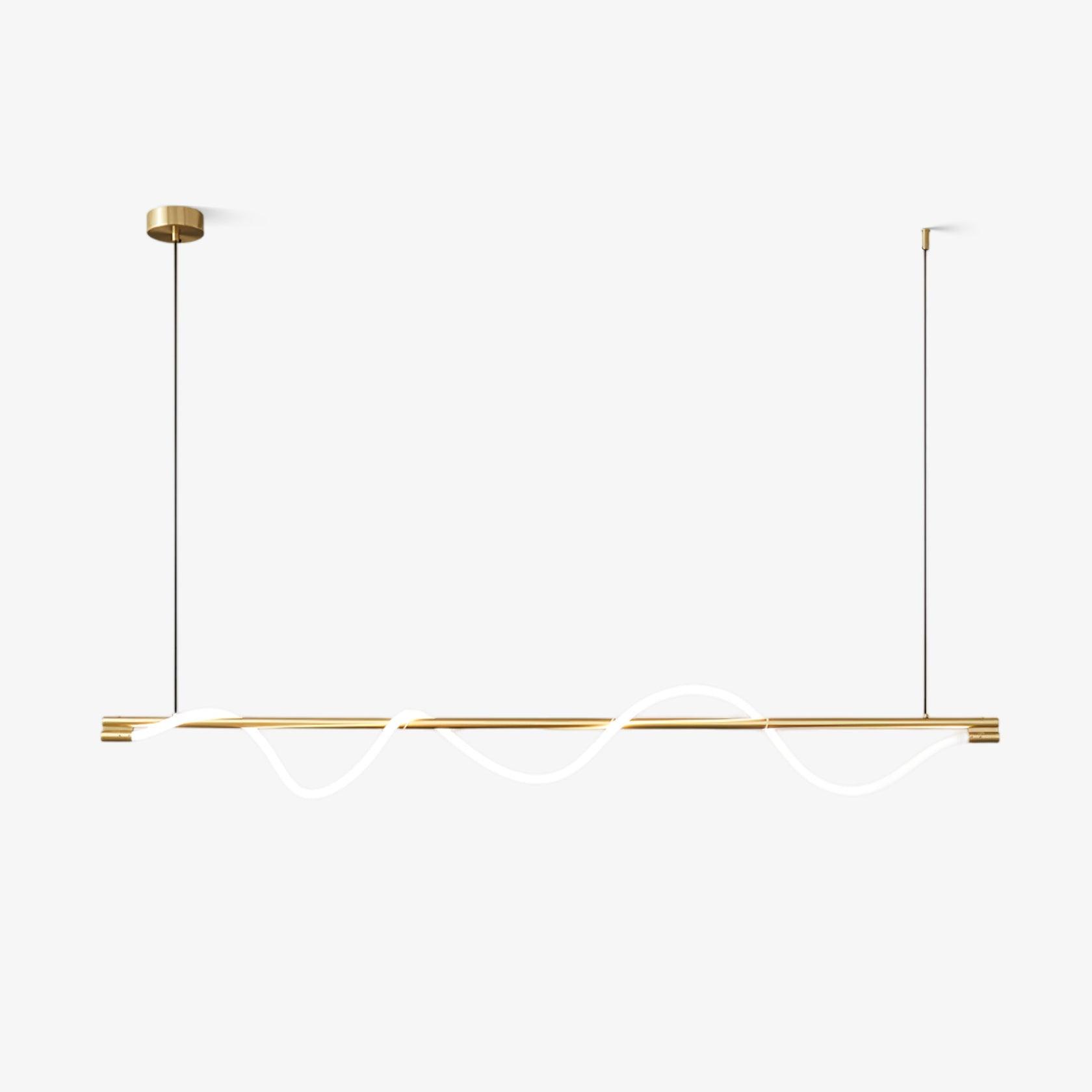 Linear Curve Island Chandelier