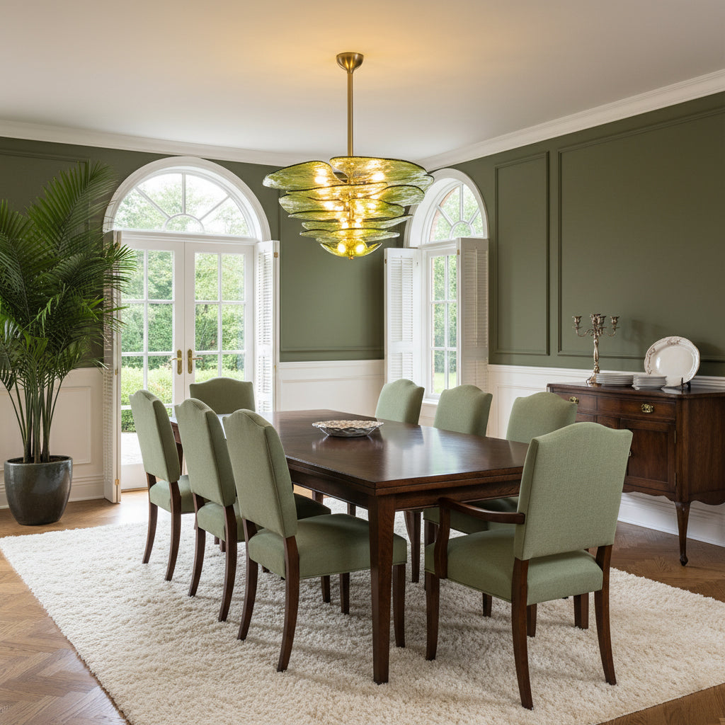 lotus-leaf-layered-glass-chandelier