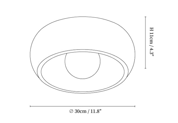 MINIHOUZZ Louis Round Flush Mount Ceiling Light
