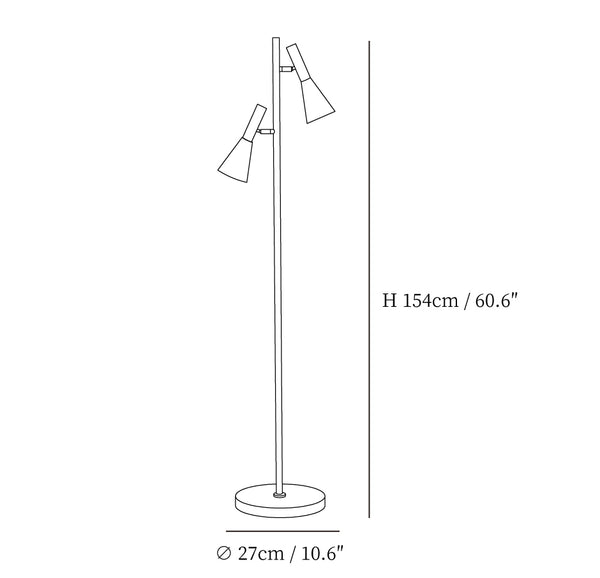 Lron Mouth Floor Lamp