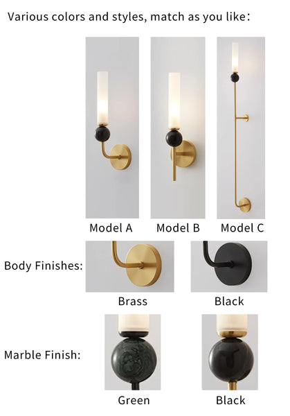 Marble Vertical Wall Lamp