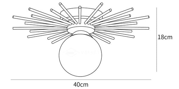 Margaret Ceiling Lamp dimensions