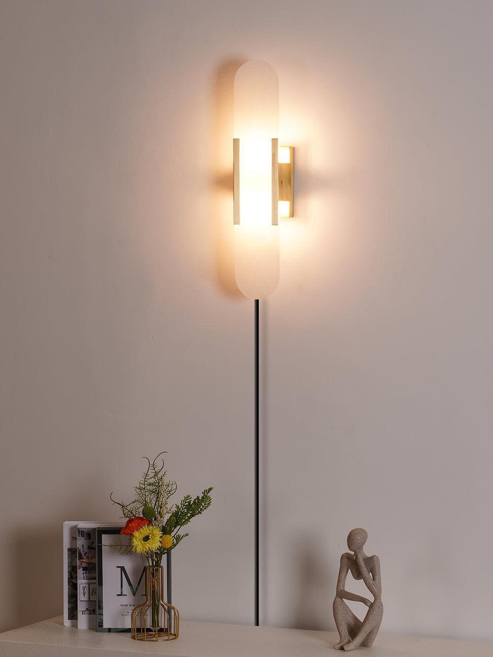 Melange Elongated Plug In Sconce
