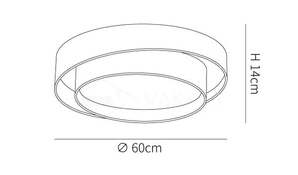 Melody Ceiling Lamp Size Diagram