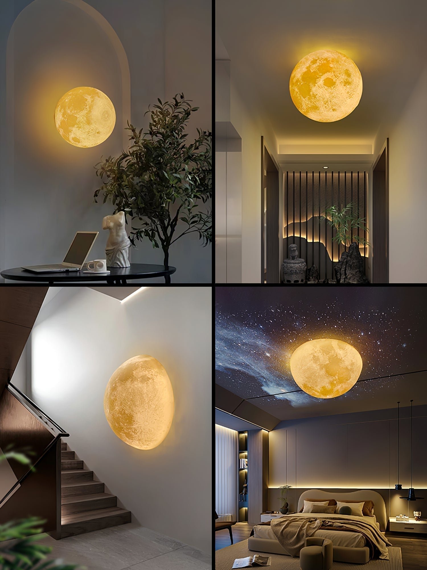 Hemisphere Moon Wall Lamp