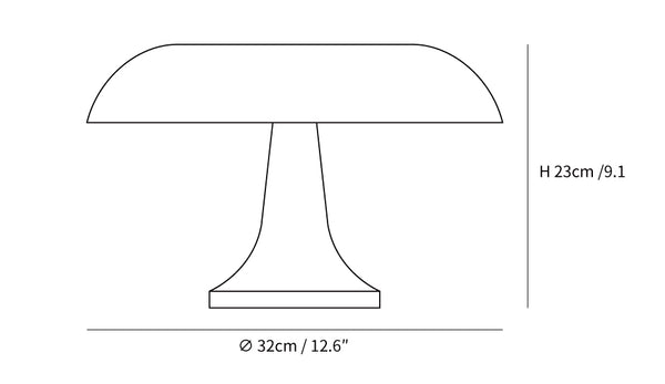 Mushroom Table Lamp Dimensions