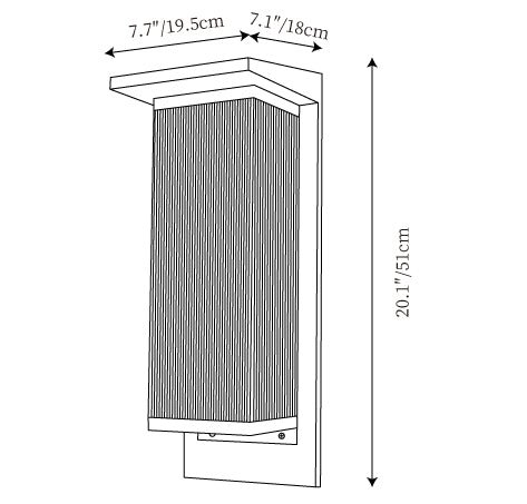 Oleron Box Outdoor Wall Lamp