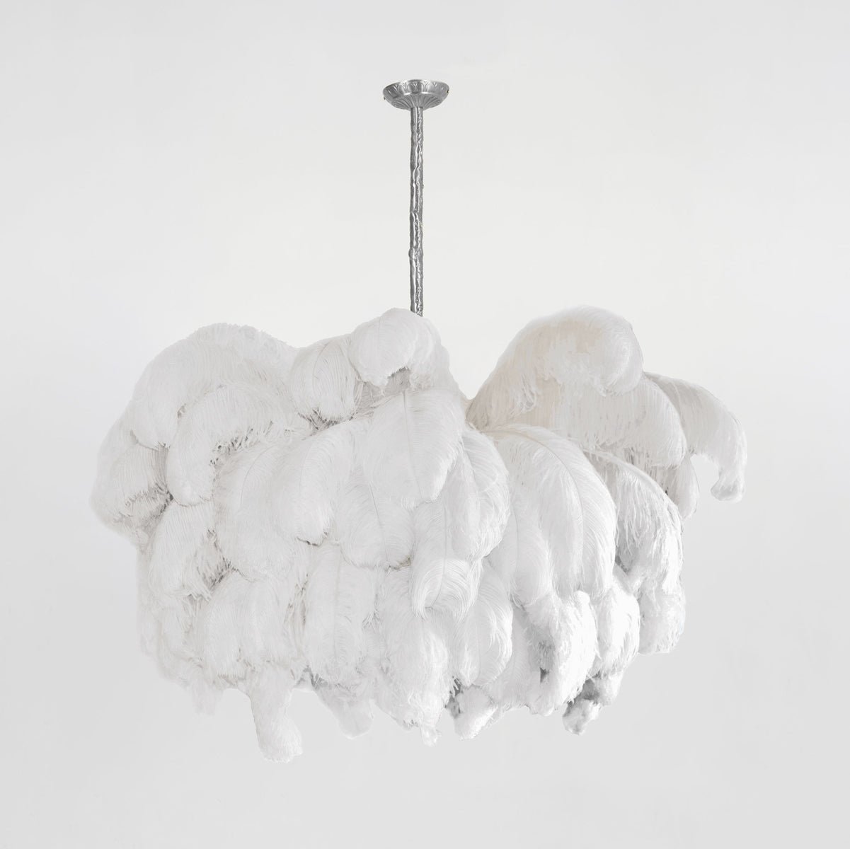Ostrich Feather Pendant Lamp
