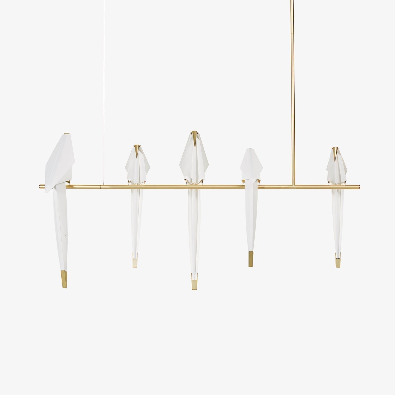 Paper Crane Bird Led Chandelier