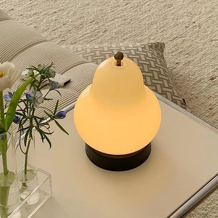 Pear Built In Battery Table Lamp