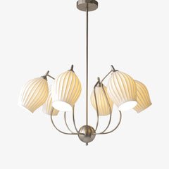 Ceramic Ribbed Chandelier by MINIHOUZZ