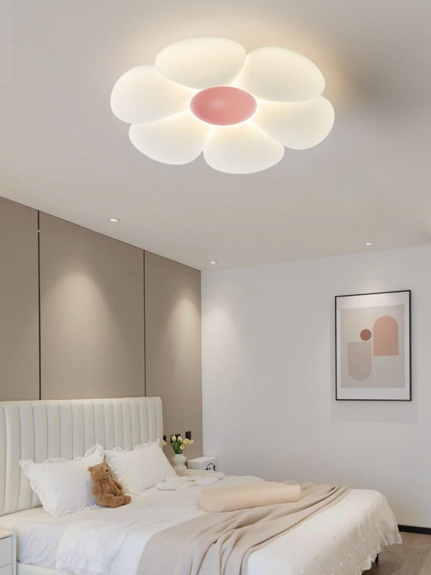 Six Leaf Flower Kids Room Ceiling Lamp