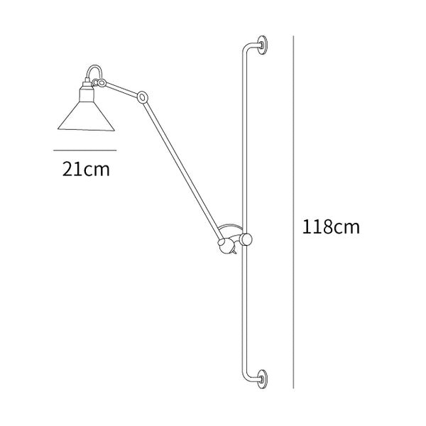 Support Frame Rocker Wall Lamp