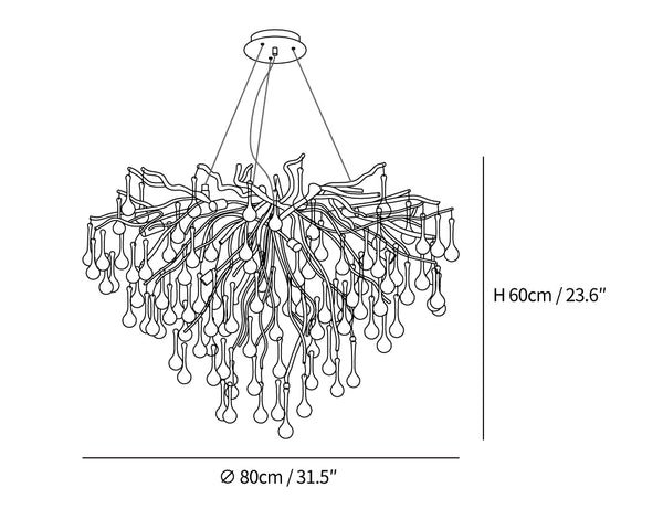 Chandelier size diagram 2