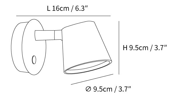 Tip Plug-In Wall Lamp
