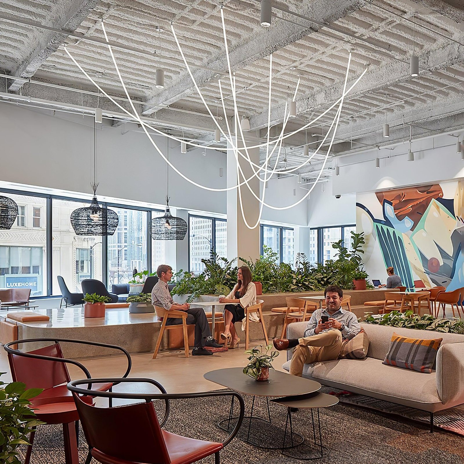 Flexible Curve Line Pendant Lamp