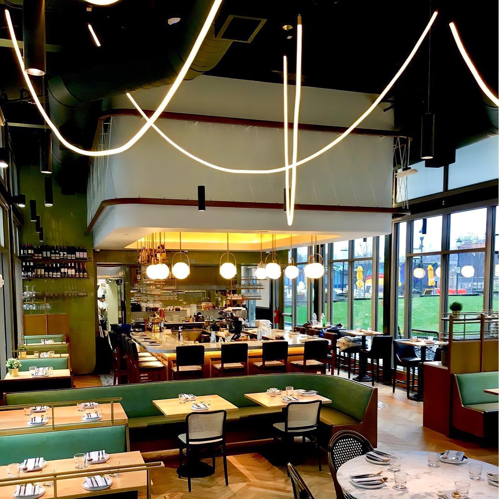 Flexible Curve Line Pendant Lamp