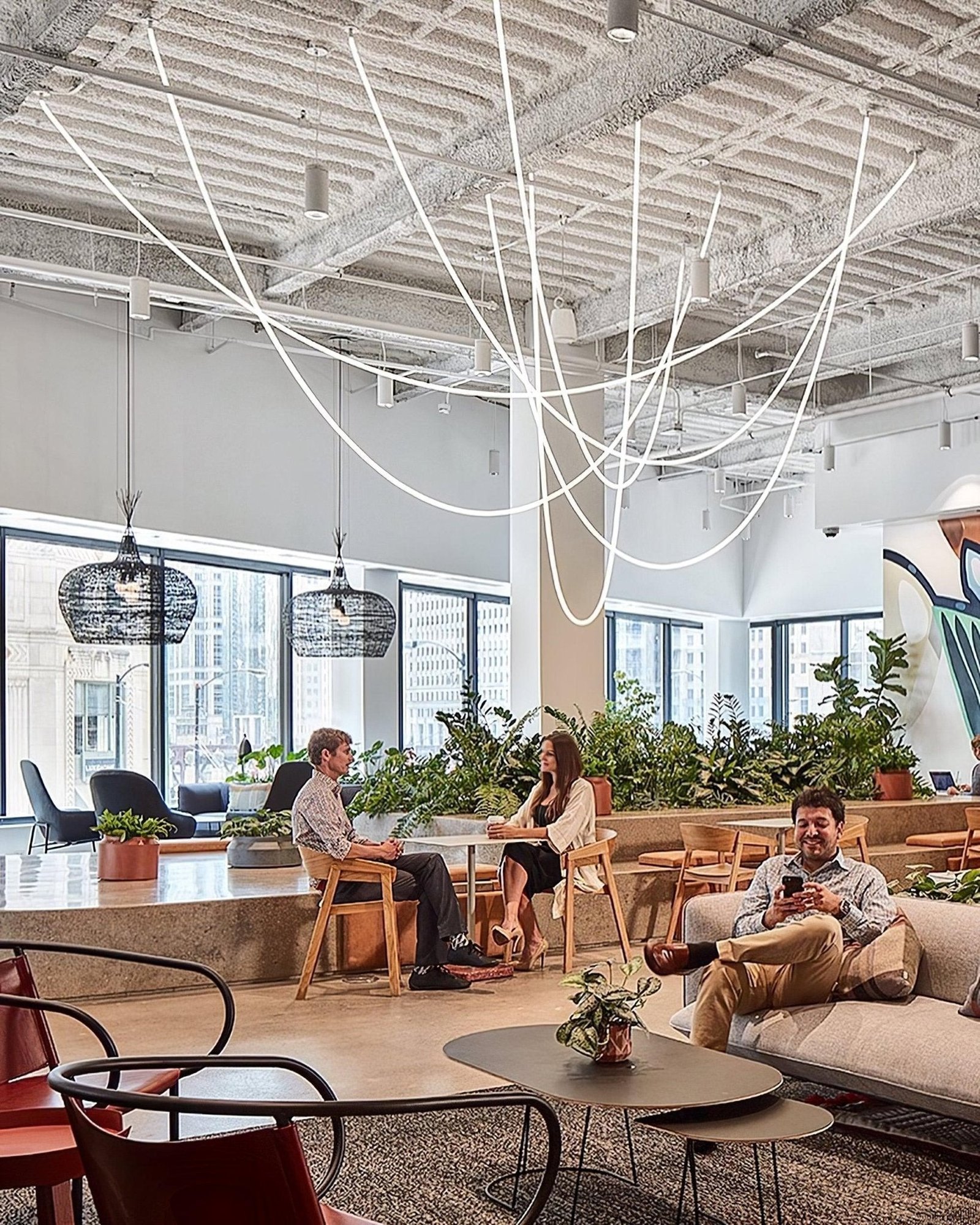 Flexible Curve Line Pendant Lamp