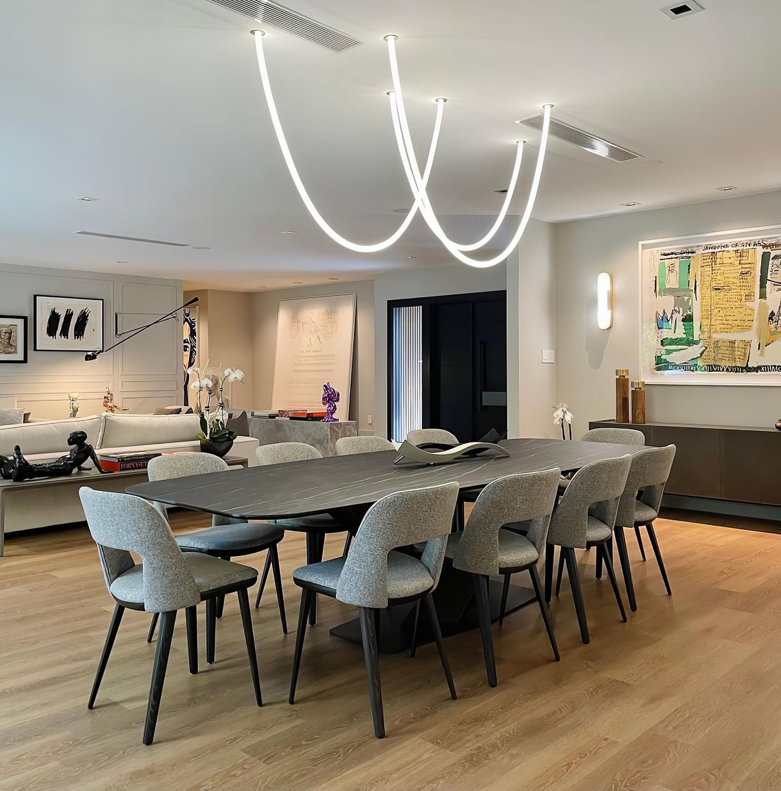 Flexible Curve Line Pendant Lamp