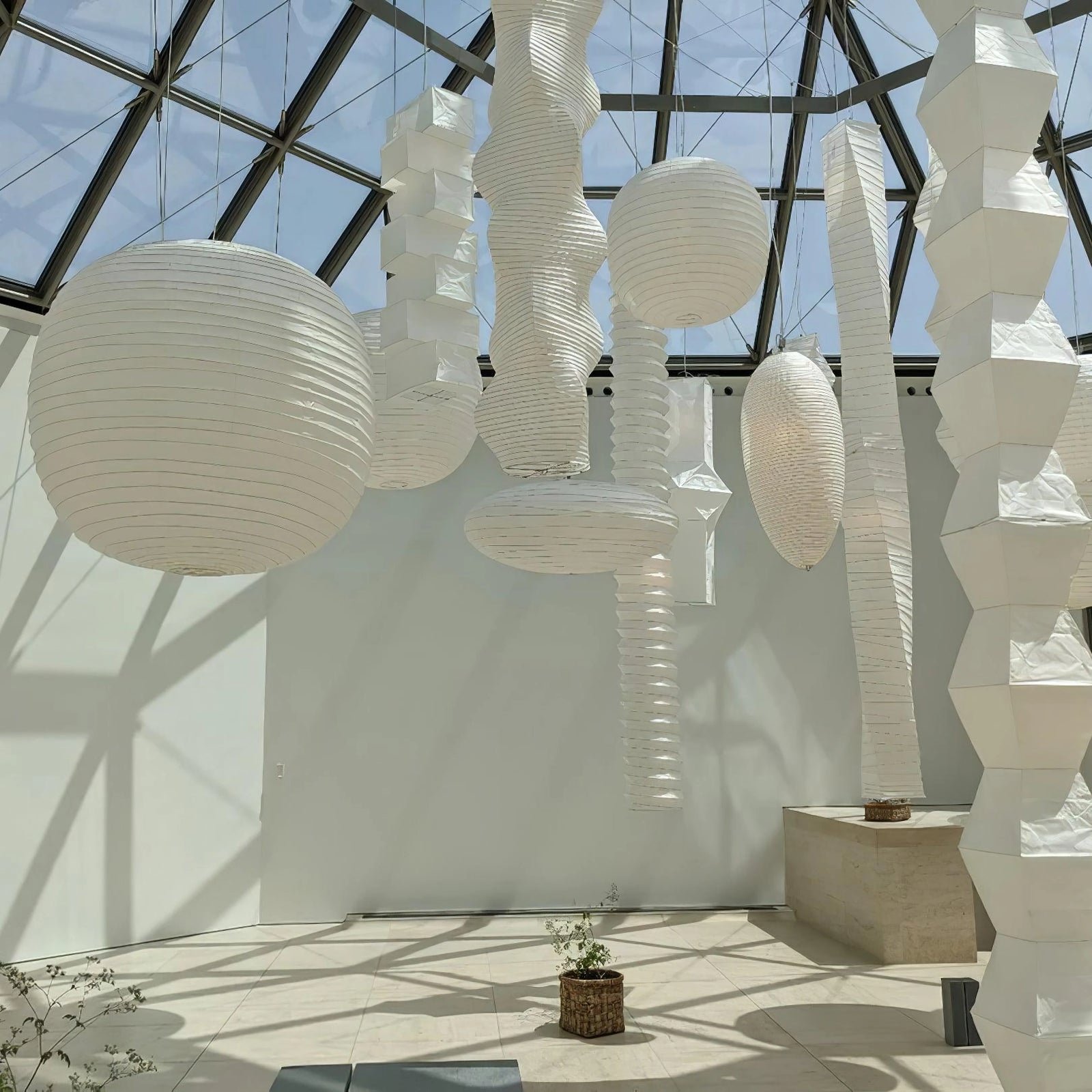 Rice Paper 15A Swag Lights