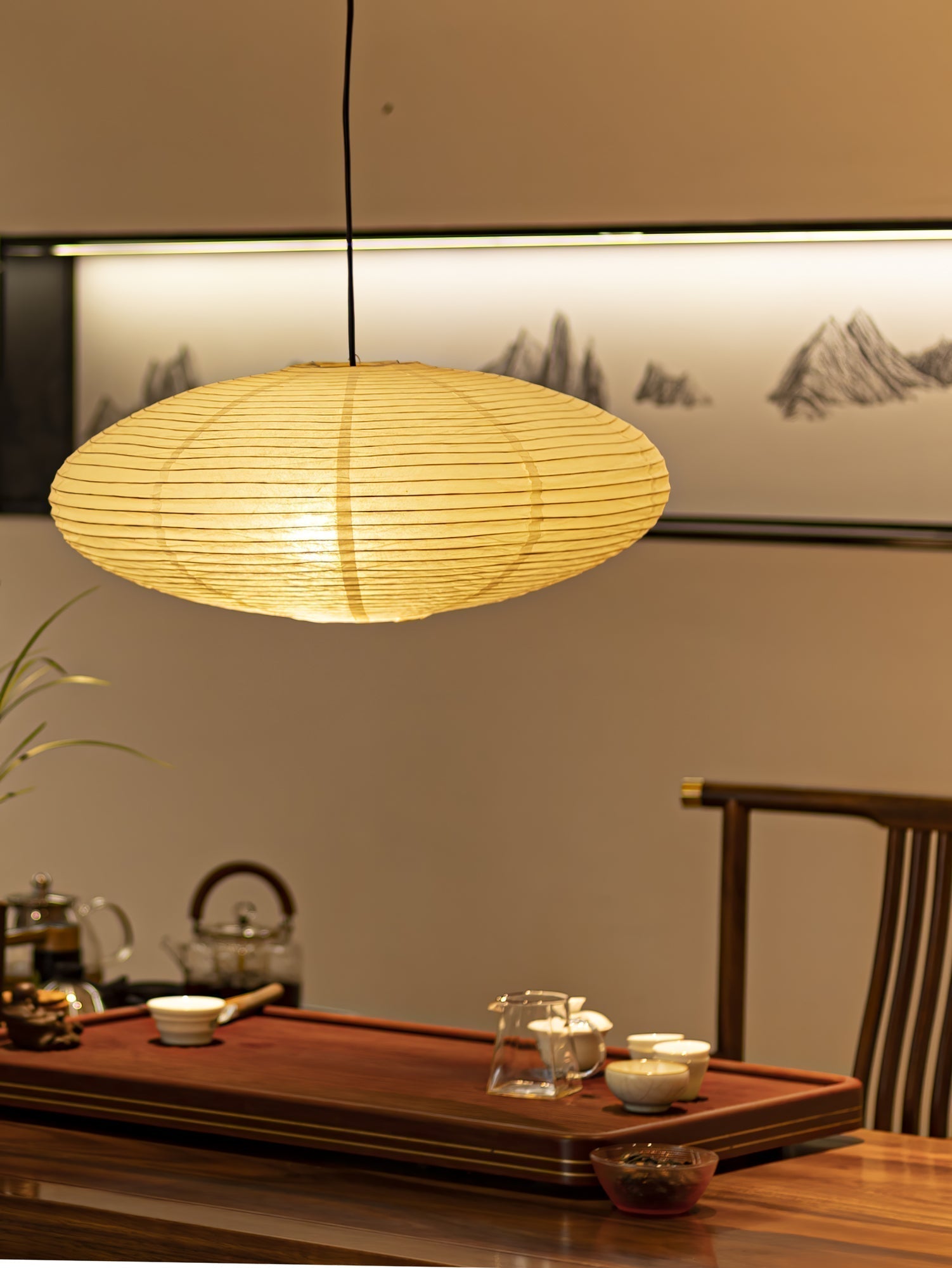 Rice Paper 15A Swag Lights