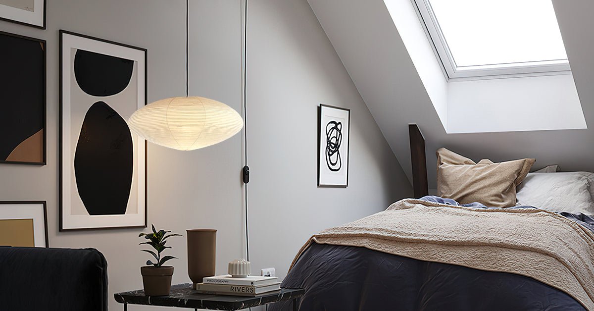 Rice Paper 15A Swag Lights