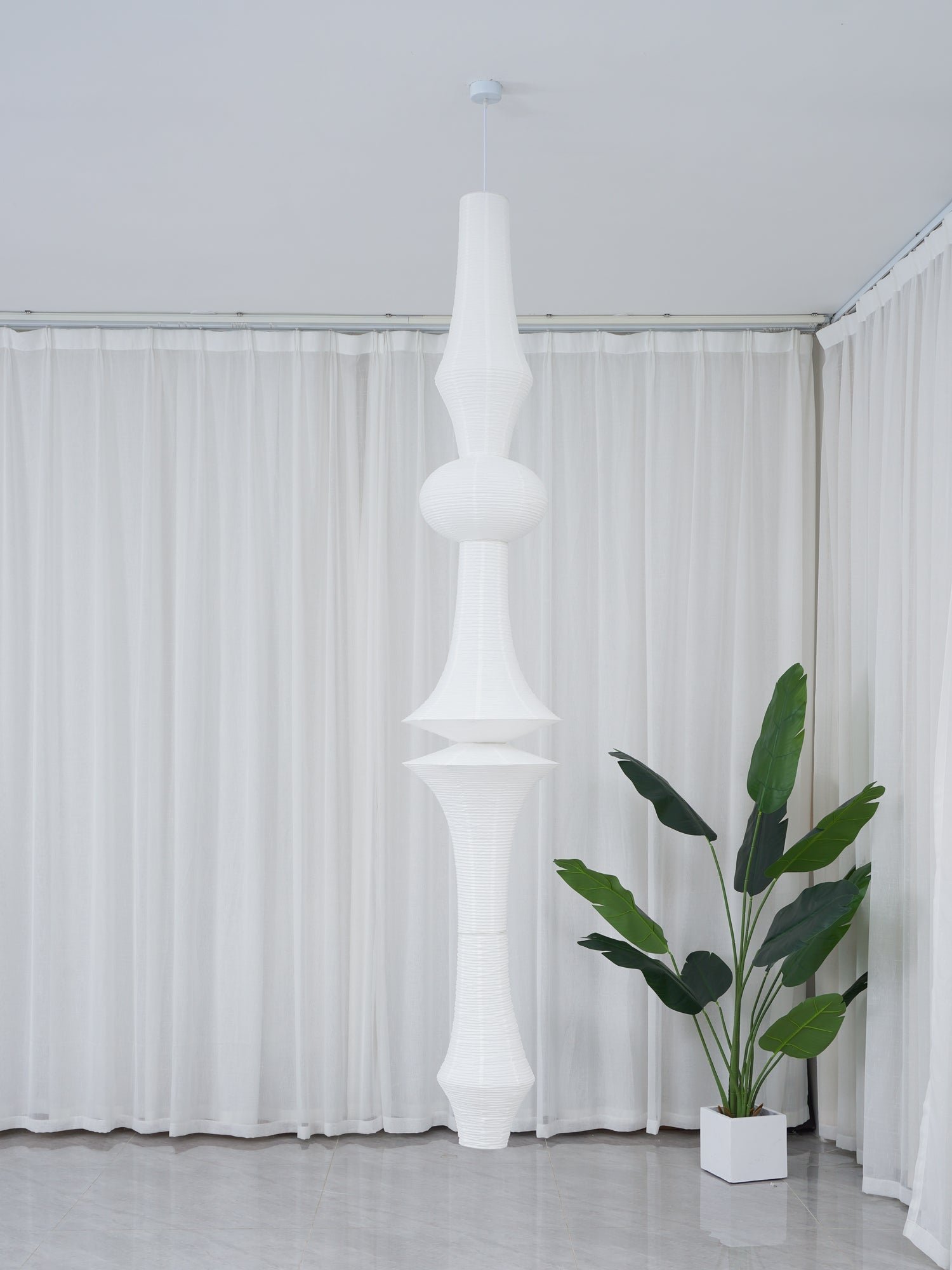 Rice Paper E Pendant Light