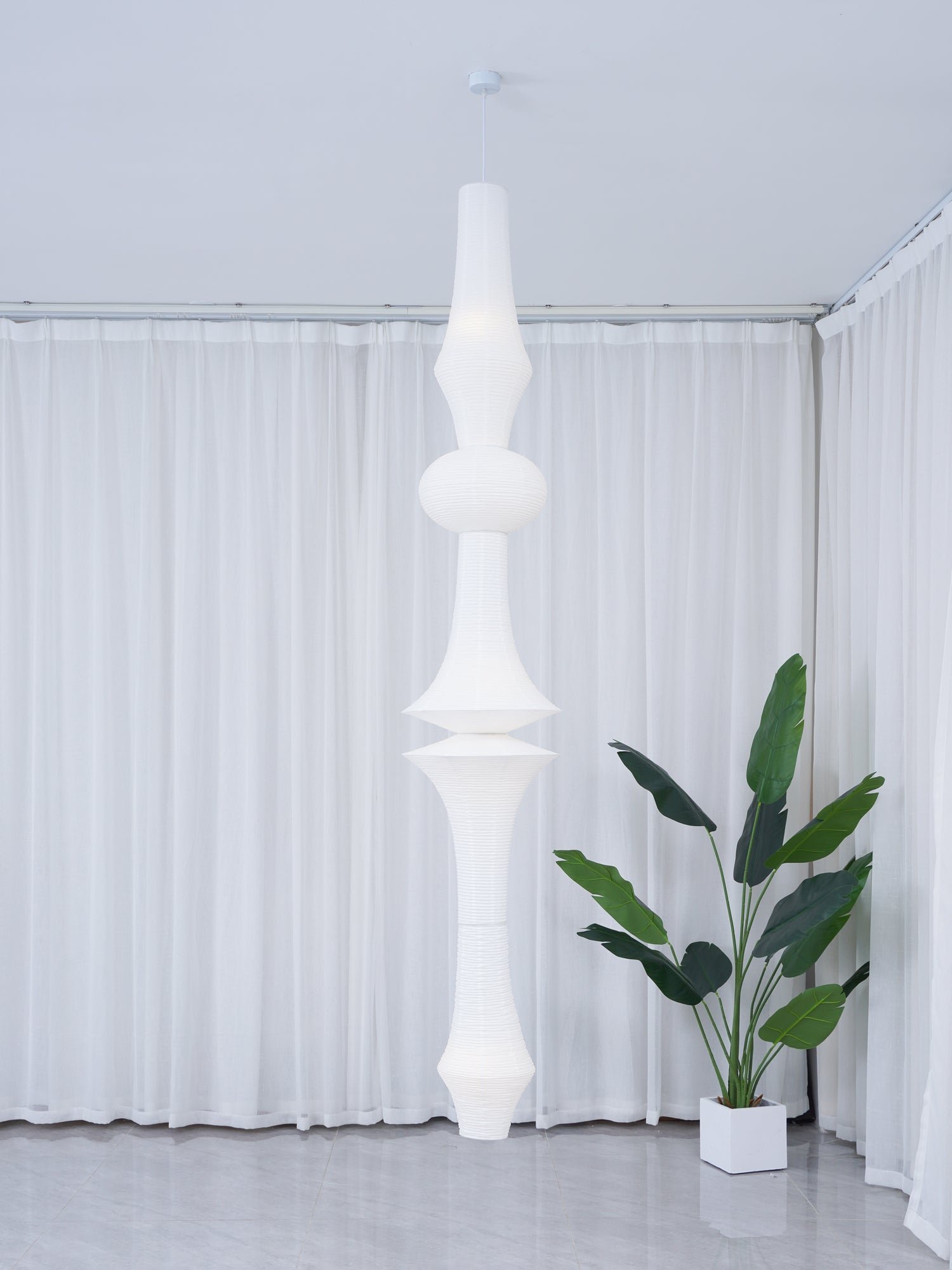 Rice Paper E Pendant Light