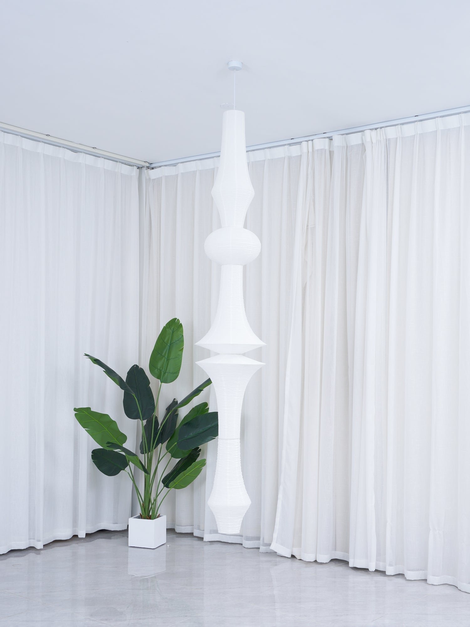 Rice Paper E Pendant Light