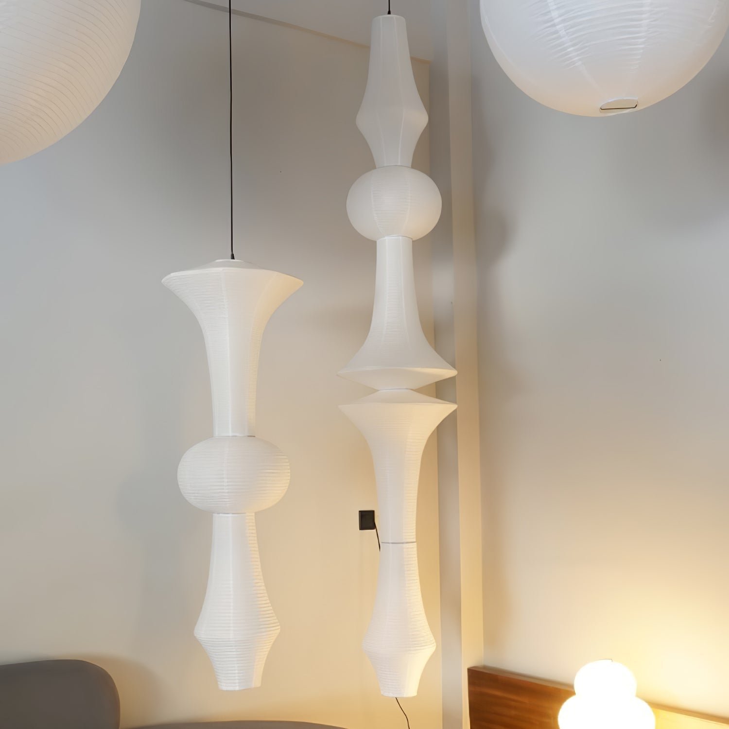 Rice Paper E Pendant Light