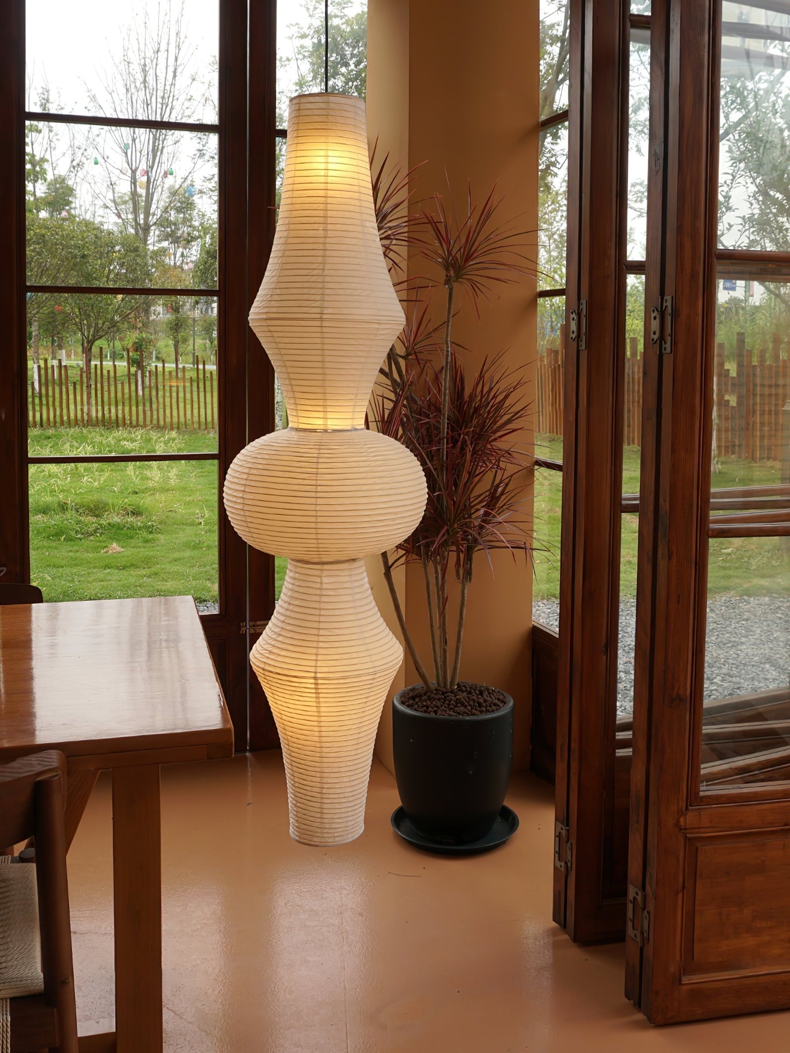 Rice Paper E Pendant Light