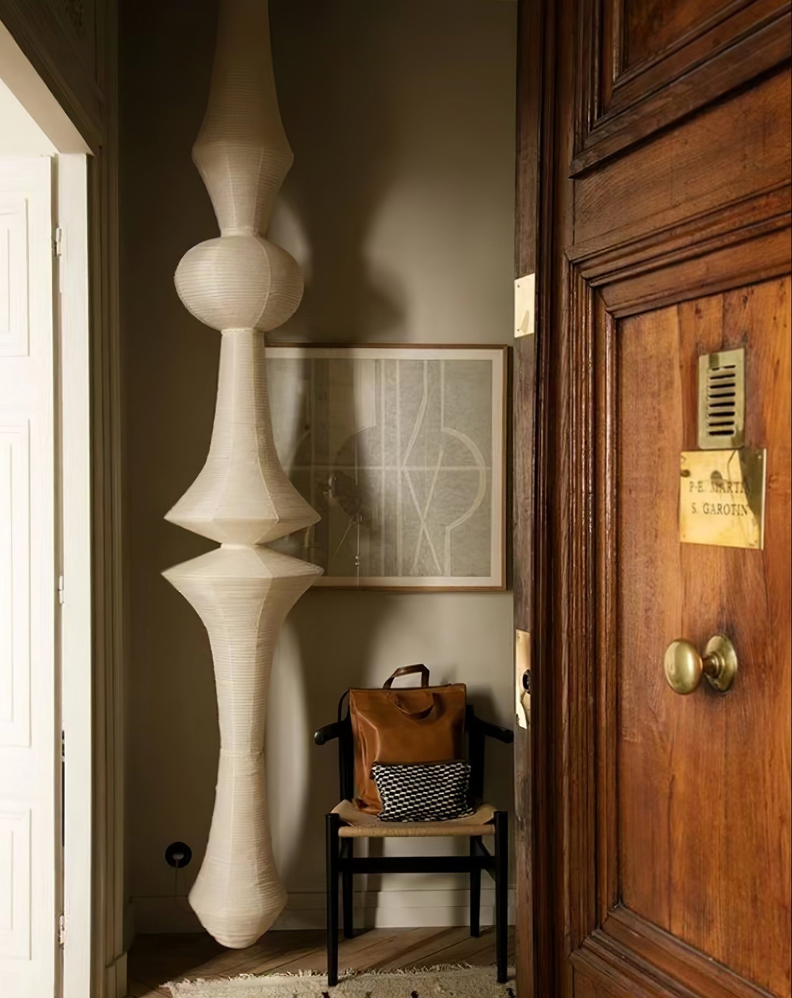 Rice Paper E Pendant Light