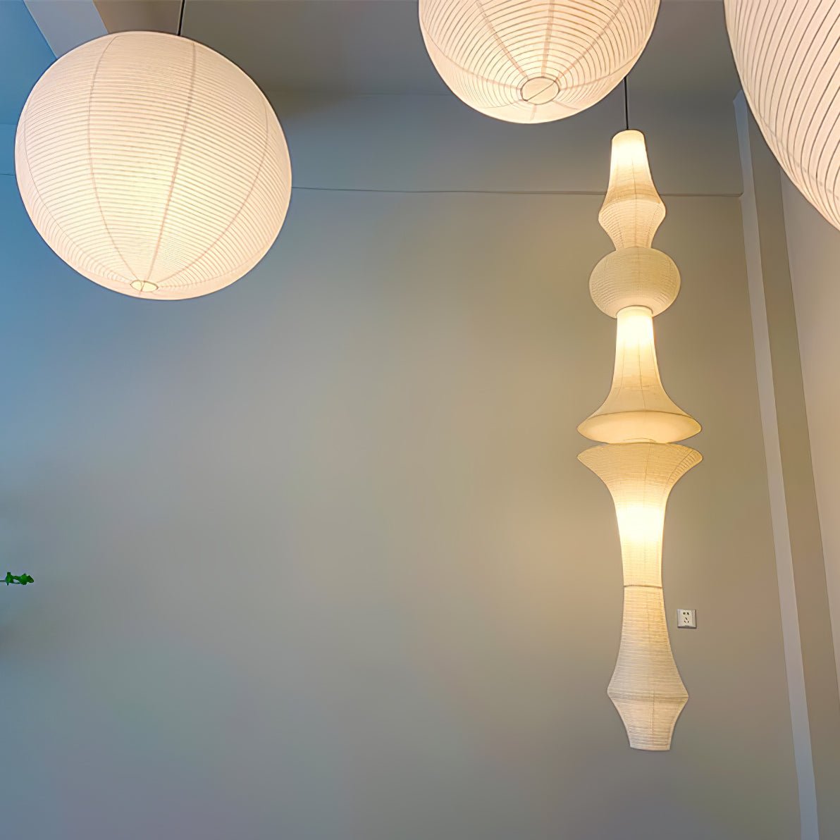 Rice Paper E Pendant Light