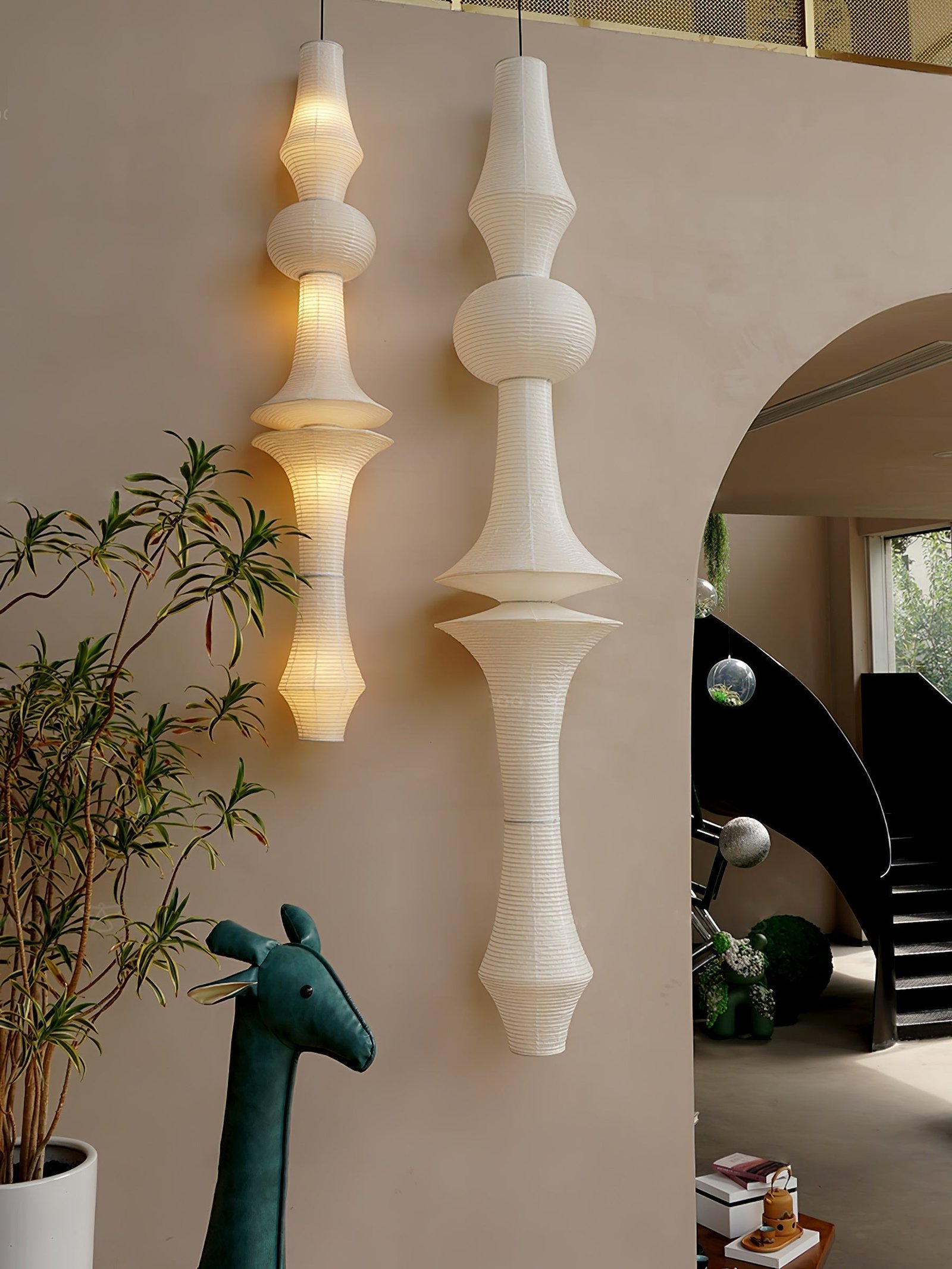 Rice Paper E Pendant Light