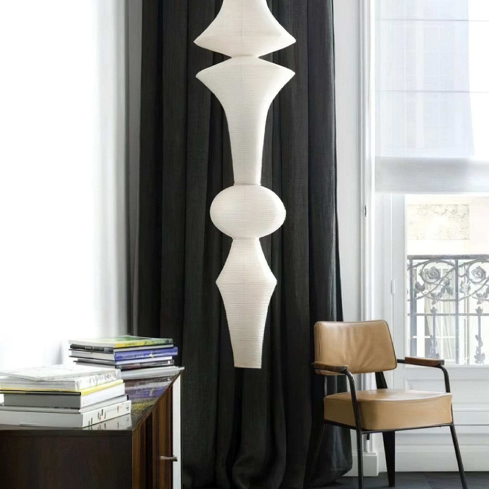 Rice Paper E Pendant Light