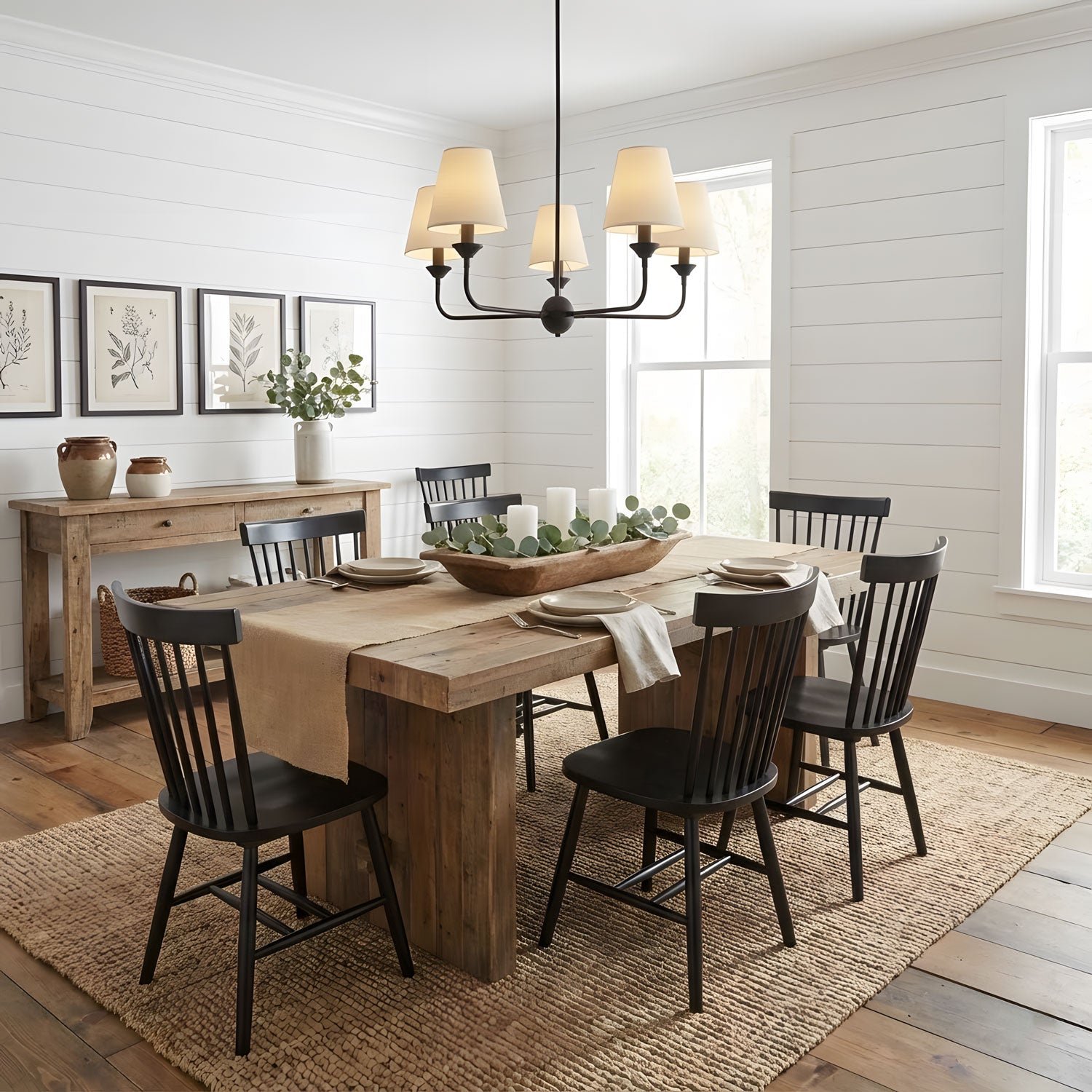 modern black brass fabric chandelier